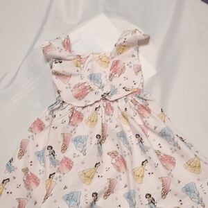 Disney Princess Print Kids Casual Dress - Pink, Blue, Yellow